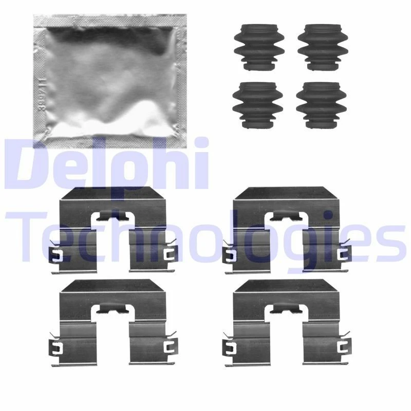 Image of DELPHI Brake pad fitting kit DELPHI LX0729