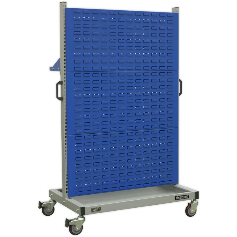 Image of Loops Industrial Mobile Storage System with Shelf - 960 x 640 x 1605mm - Four Castors Multi