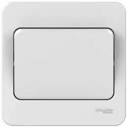 image of Schneider Electric Lisse White Moulded - Single Wide Rocker 2 Way Light Switch, 10AX, GGBL1012W, White, Pack of 10