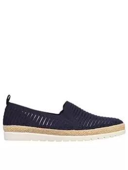 Image of Skechers Flexpadrille 3.0-pastel Sky Slip On - Navy, Blue, Size 4, Women
