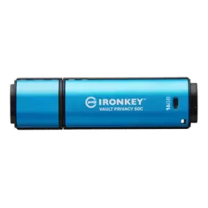 Image of Kingston Technology IronKey VP50 USB flash drive 16GB USB Type-C...
