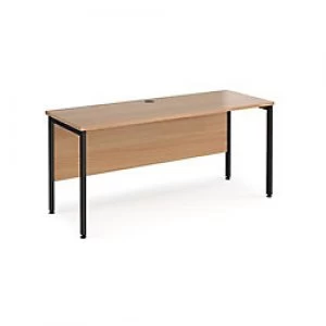 Image of Maestro 25 Home Office Desk with H-Frame 600 mm Walnut