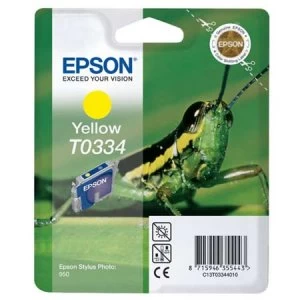 Image of Epson Grasshopper T0334 Yellow Ink Cartridge