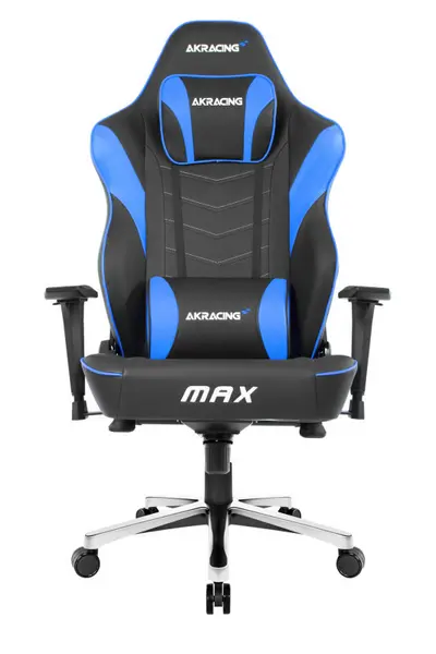 image of AKRacing Masters Series Max Gaming Chair - For Gaming - Black/Blue