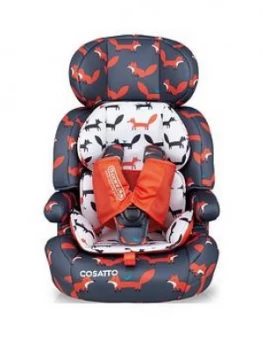 image of Cosatto Zoomi Group 123 Car Seat - Charcoal Mister Fox, Multi