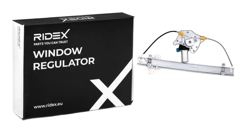 Image of RIDEX 1561W0345 Window regulator Left Front, Operating Mode: Electric, with electric motor Window Winder (1561)
