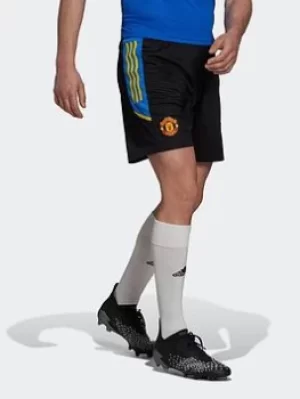 Image of adidas Manchester United Condivo Training Shorts, Black, Size 2XL, Men
