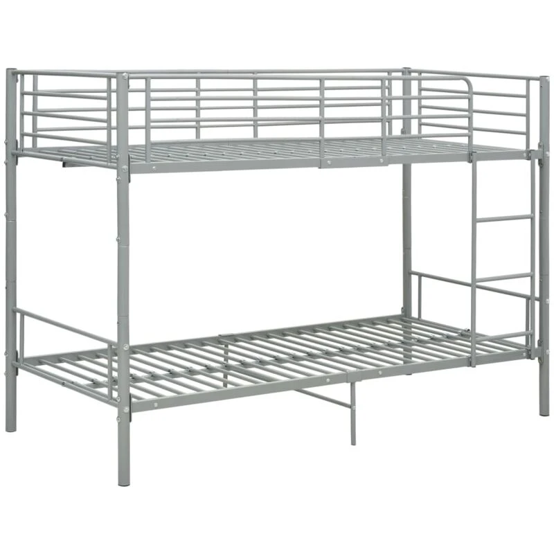 Image of VIDAXL Bunk Bed without Mattress Grey Metal 90x200cm vidaXL 287911