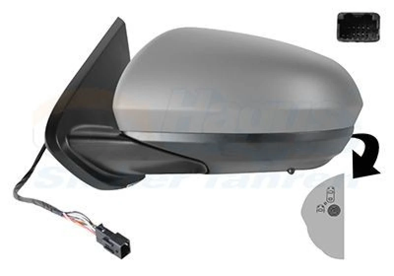 Image of VAN WEZEL Wing mirror VAN WEZEL 1557817