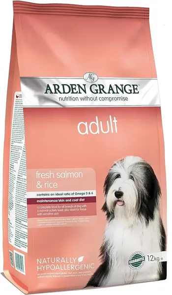 image of Arden Grange Adult Salmon and Rice Dog Food 12kg