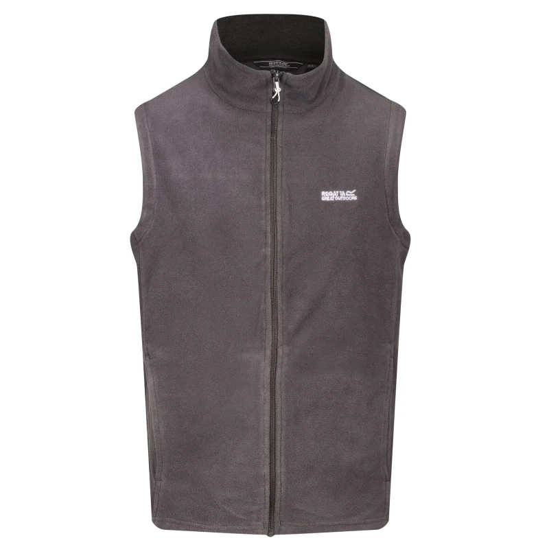 Image of Regatta Mens Tobias II Lightweight Fleece Gilet Bodywarmer M - Chest 39-40' (99-101.5cm) Iron/Black RMB052-104-M
