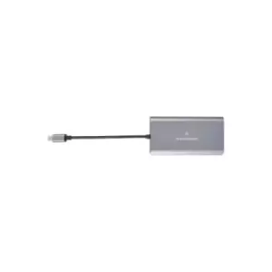 Image of Kramer Electronics KDock-3 Wired USB 3.2 Gen 1 (3.1 Gen 1) Type-C Black Silver