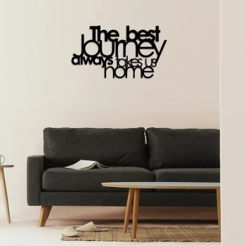 Image of The Best Lourney Always - Black Decorative Metal Wall Accessory