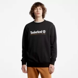 Image of Timberland Wind, Water, Earth And Sky Sweatshirt For Men In Black Black, Size S