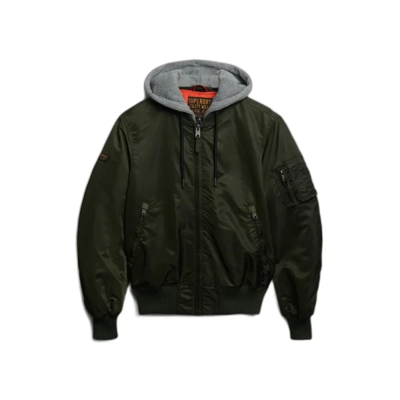 Image of Superdry Hooded bomber Superdry Ma1 Vert Male S