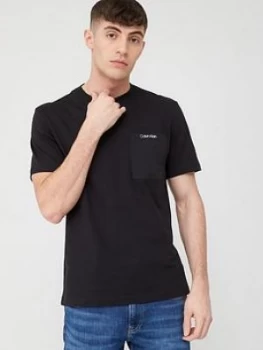 Calvin Klein Jeans Calvin Klein Nylon Pocket Short Sleeve T-Shirt - Black, Size XL, Men