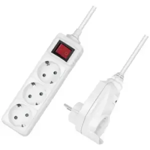 image of LogiLink LPS273 Power strip White PG connector