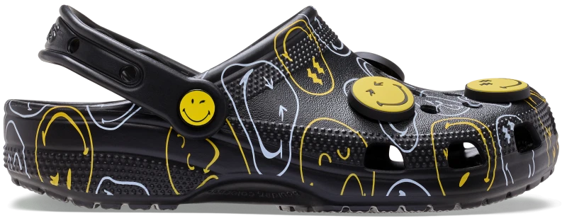 Image of Crocs Unisex SmileyWorld Classic Clogs Multi M10