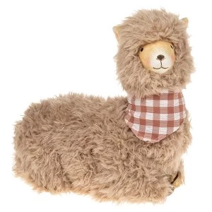 Image of Fluffy Llama Lying XLarge Ornament