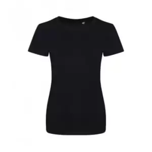 Image of Ecologie Womens/Ladies Organic Cascades T-Shirt (XS) (Jet Black)