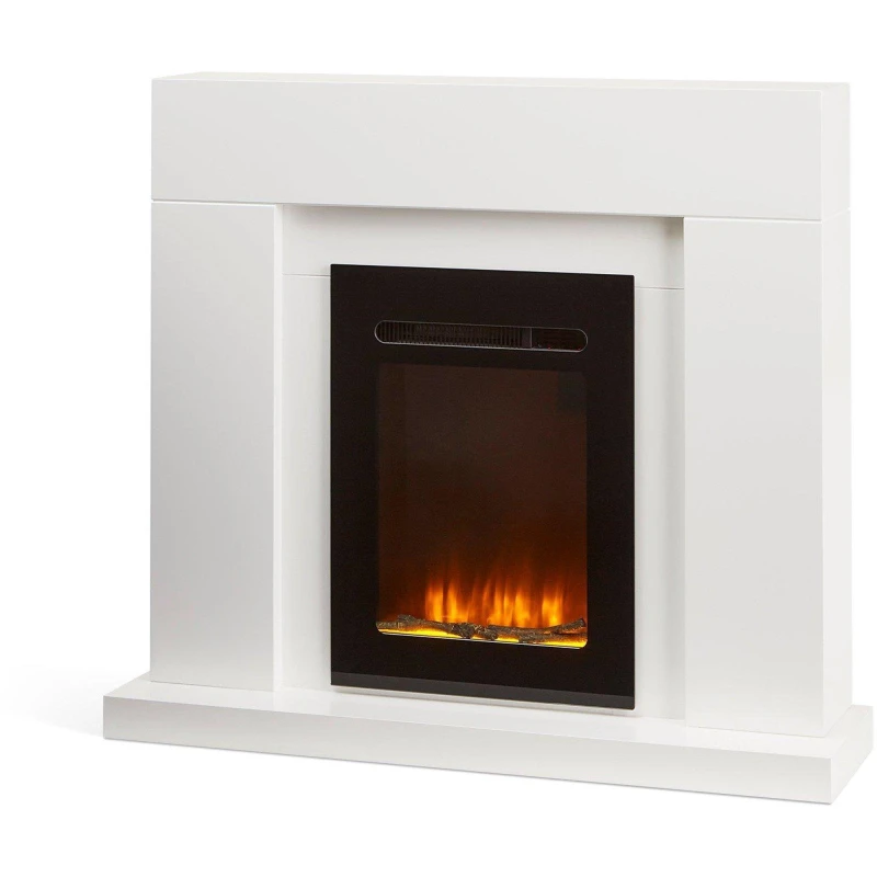 Image of EGL Electric Freestanding Alaska Fire Suite White female One Size