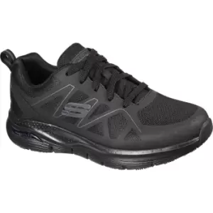 Image of Skechers Axtell Arch Fit Mens Slip Resistant Work Shoes Black Size 11