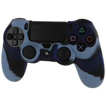 image of ZedLabz Soft Silicone Protective Cover For PS4 Controller - Camo Dark Blue