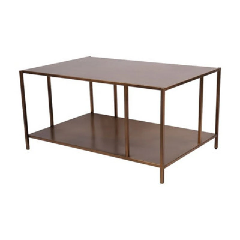 Image of Buttercup Farm Brooks Coffee Table Brushed Champagne - Iron - L60 X W90 X H45.5cm - Brushed Satin