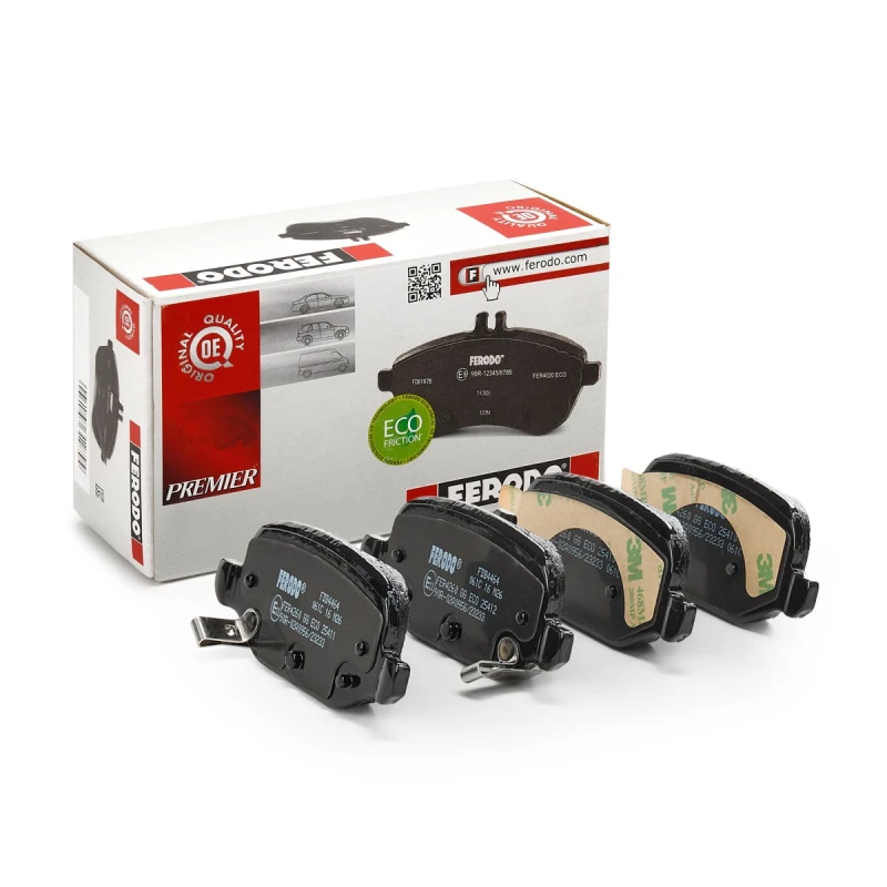 Image of FERODO FDB4464 Brake pad set with acoustic wear warning, with accessories Brake Pad Set,disc brake (402)