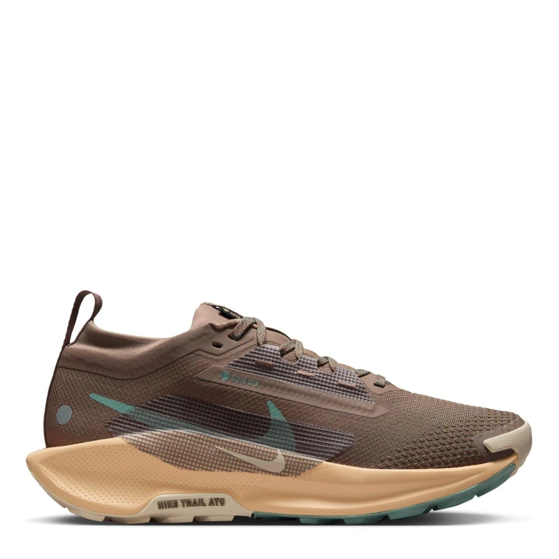 Image of Nike Pegasus Trail 5 GORE-TEX Running Shoes Womens Mink/Orange female 4 (37.5)