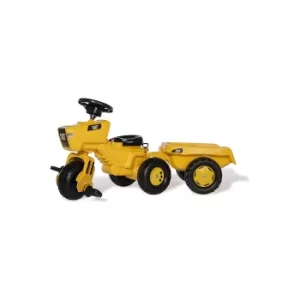 Image of CAT Trio Tractor with Electronic Steering Wheel and Trailer