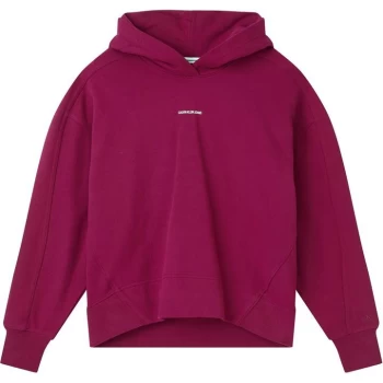 Image of Calvin Klein Jeans Micro Brand Hoodie - DARK CLOVE VWS