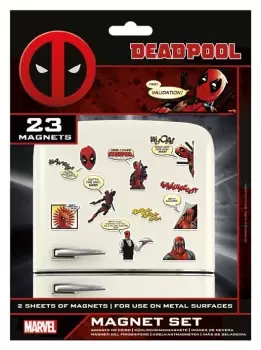 Deadpool Comic (Set) Fridge Magnet multicolour