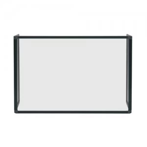 image of Bi-Office Trio Glass Board 600mm 900x600Bk Alu Frm