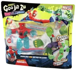 Image of Heroes of Goo Jit Zu Marvel Spiderman Vs Lizard Figure