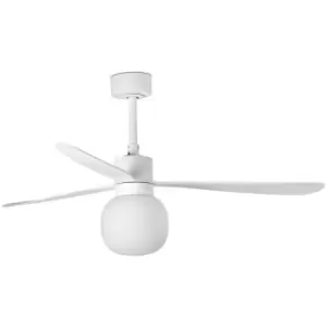 Image of Faro Amelia Large Ball LED White Ceiling Fan 20W 2700K, 6 Speed