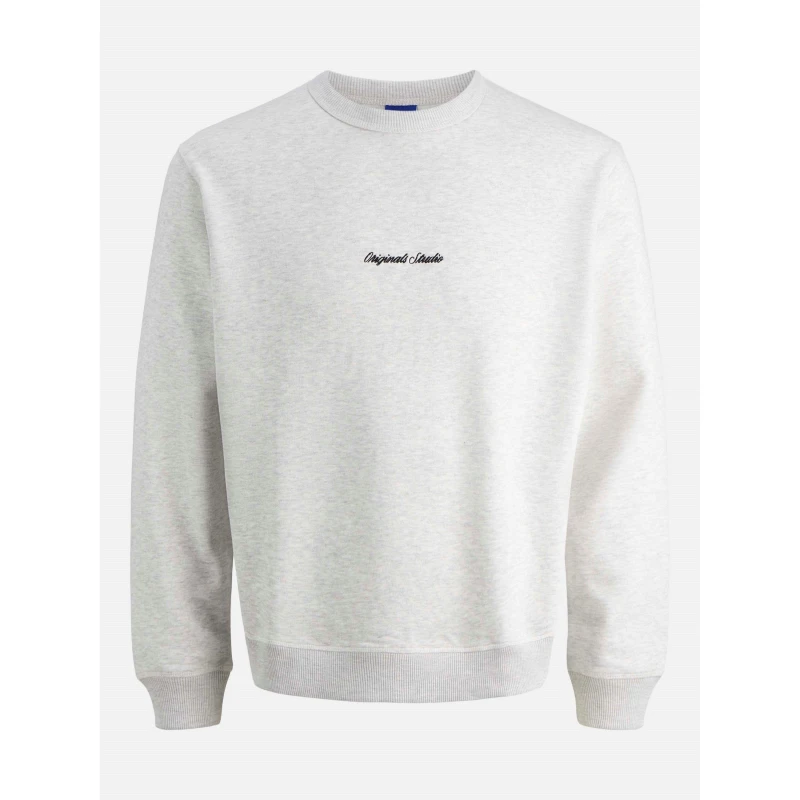 Image of Jack and Jones Norrebro Crew Sweat Mens White Melange male L