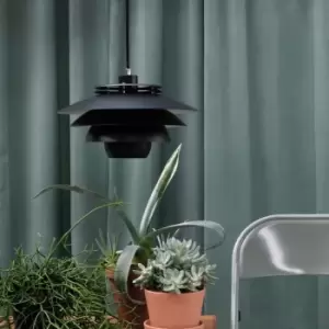 Image of Ejka Dome Pendant Ceiling Light Matt Black