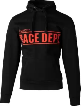 Image of RST Race Department Reinforced Motorcycle Hoodie, black-red, Size XL, black-red, Size XL
