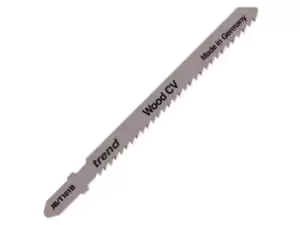 Image of Trend JB/T101B Jigsaw Blade 100 x 2.5mm x 5 Pack