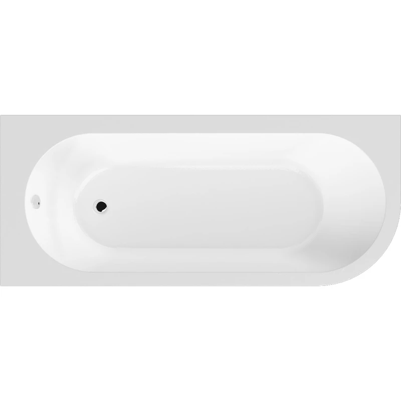 Image of Balterley Left Hand Back to Wall J Corner Bath Leg Set 1700mm White