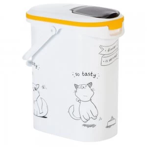 image of Curver Cat Silhouette Dry Cat Food Container - 4kg capacity