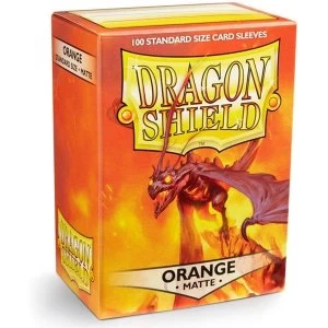 Image of Dragon Shield Orange Matte Card Sleeves - 100 Sleeves