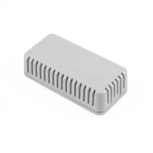 image of Hammond Electronics 1551V2GY 1551V2GY Universal enclosure 80 x 40 x 20 Acrylonitrile butadiene styrene Light grey