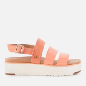 image of UGG Womens Braelynn Flatform Sandals - Beverley Pink - UK 3