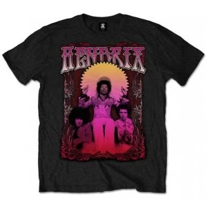 Image of Jimi Hendrix - Ferris Wheel Mens Large T-Shirt - Black