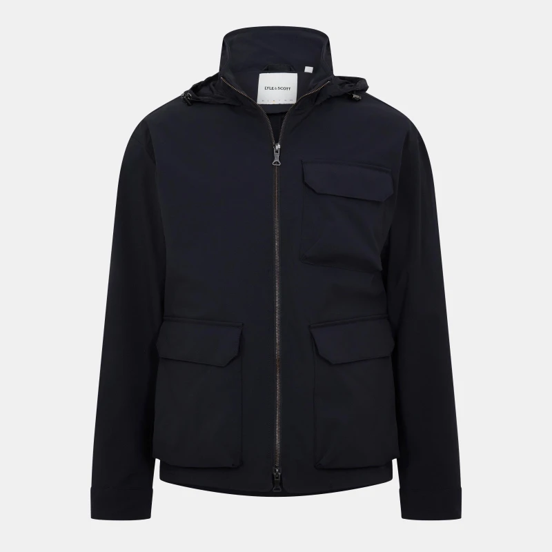Image of Lyle and Scott Soft Shell Jacket - Black M