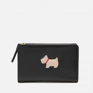 image of Radley Womens Heritage Radley Medium Bifold Purse - Black