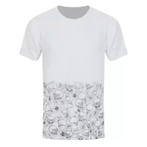 Image of Grindstore Mens Skull Fade Sub T-Shirt (XL) (Black/White)