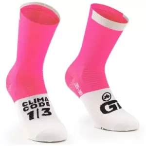 Image of Assos Gt Socks C2 33 - Pink